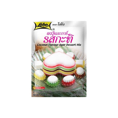 LOBO Kokosnuss-Agar-Dessert-Mix (ผงวุ้นอะการ์ รสกะทิ โลโบ) 60g