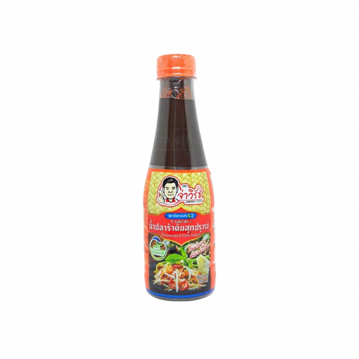 JAWIRAT FOOD Fermentierte Fischsauce Gekocht E-San Zab x2 (น้ำปลาร้าต้มสุกปรุงรส สูตรอีสานแซ่บคูณสอง จ่าวิรัช) 350ml