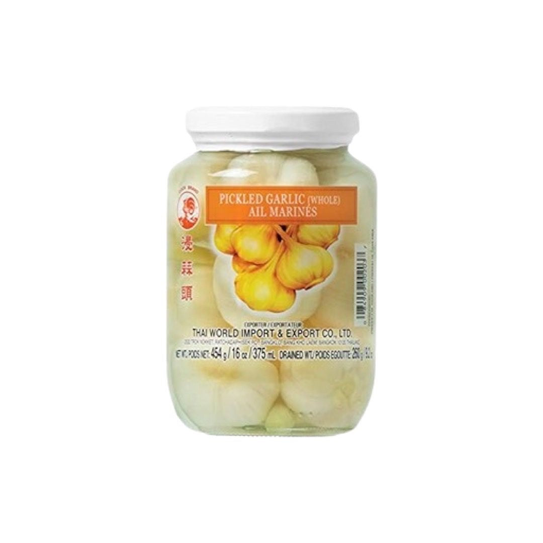 COCK Eingelegter Knoblauchsaft (น้ำกระเทียมดอง ตราไก่) 454g