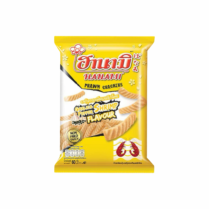 HANAMI Garnelenkräcker Knoblauch & Schwarzer Pfeffer (ข้าวเกรียบกุ้งรสกระเทียมพริกไทย ฮานามิ) 52g