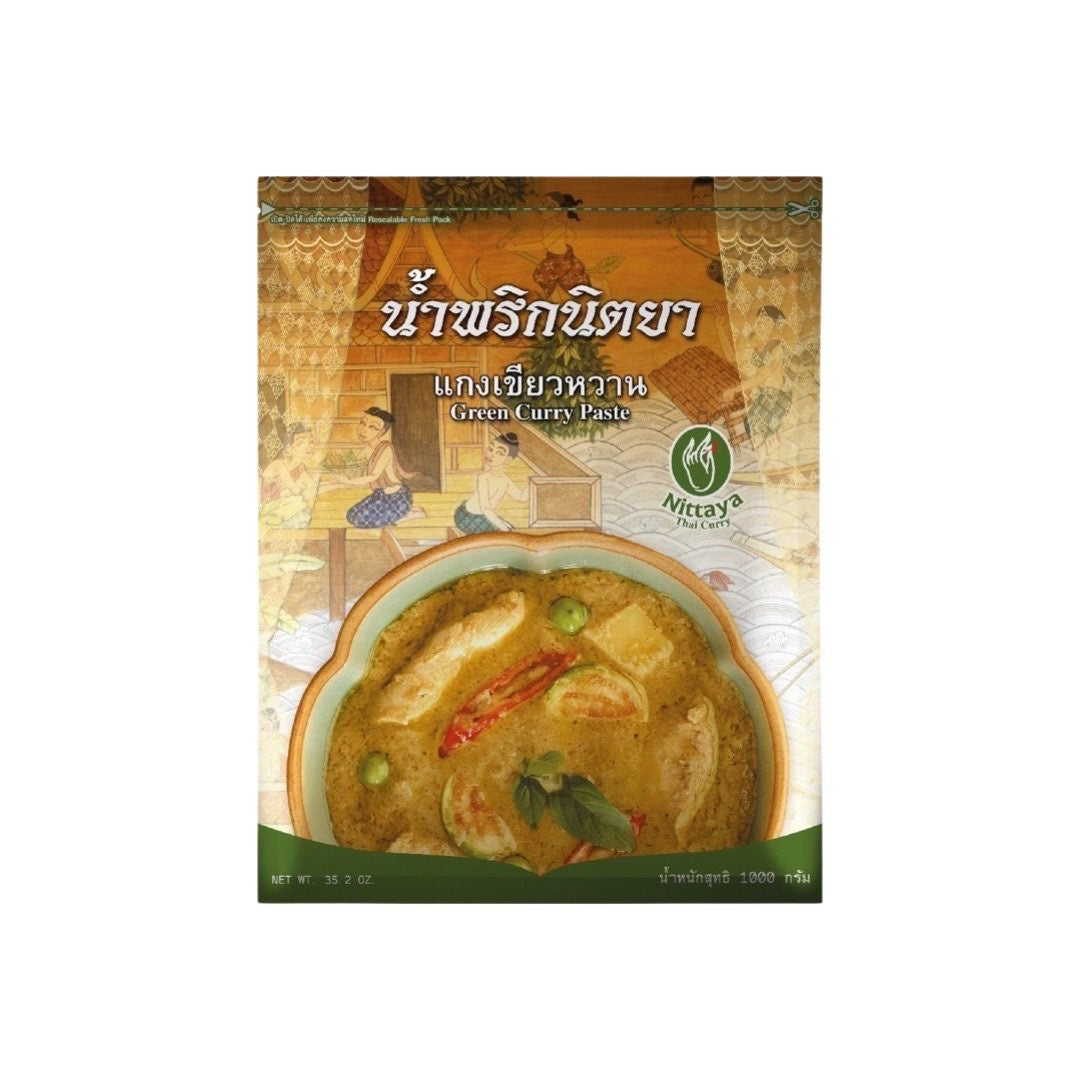 NITTAYA Grüne Currypaste (พริกแกงเขียวหวาน นิตยา) 1000g