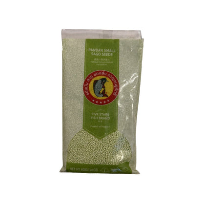 FIVE STARS FISH kleine Tapiokaperlen (สาคูเม็ดเล็ก ปลาไทย 5 ดาว) 400g