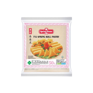 SPRING HOME Tiefgekühlte Teigblätter für Frühlingsrollen (แผ่นปอเปี๊ยะแช่แข็ง สปริงโฮม) 250g - Ohayo Asia Shop