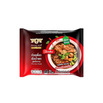 DOUBLE DRAGON READY Instant-Glasnudeln mit thailändischer Boot-Nudelsuppe (ก๋วยเตี๋ยวเรือน้ำตก เส้นวุ้นเส้น มังกรคู่ เรดดี้) 95g - Ohayo Asia Shop