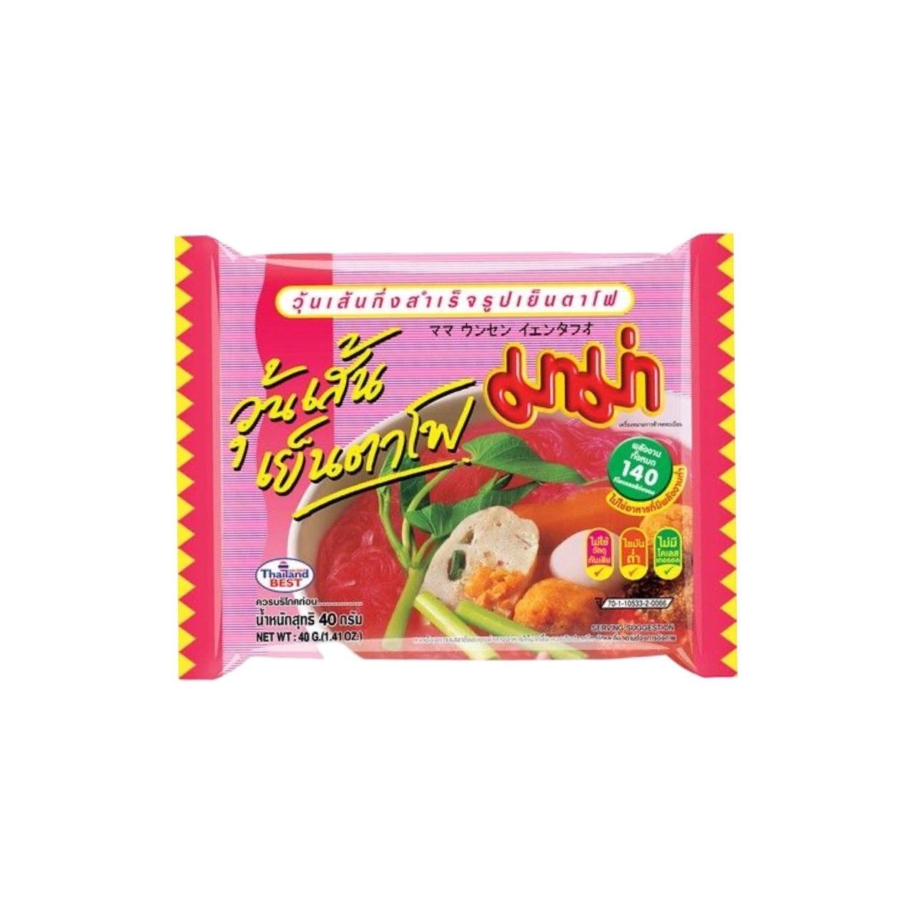 MAMA Instant-Glasnudeln Yen Ta Fo (วุ้นเส้นเย็นตาโฟ มาม่า) 40g