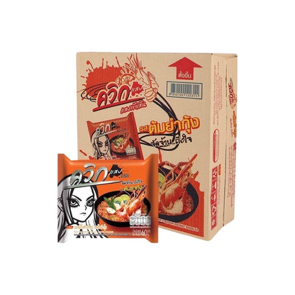 WAIWAI Quick Instantnudeln Tom Yum Goong (รสต้มยำกุ้ง ไวไว ควิก) 30x60g