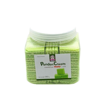 DOLLY'S Waffeln mit Pandan-Cremefüllung (เวเฟอร์ครีมใบเตย ดอลลี่ส์) 360g