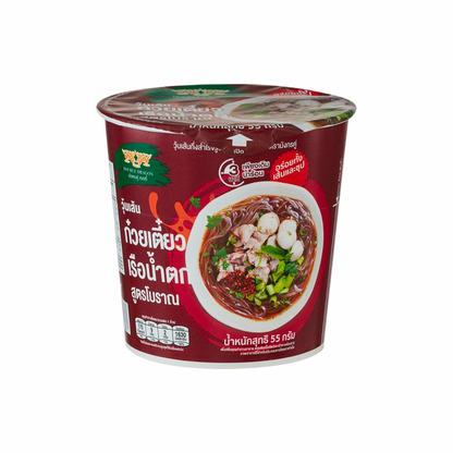 DOUBLE DRAGON Instant-Glasnudeln Thailändische Bootnudelsuppe (วุ้นเส้นก๋วยเตี๋ยวเรือน้ำตก สูตรโบราณ มังกรคู่) 55g