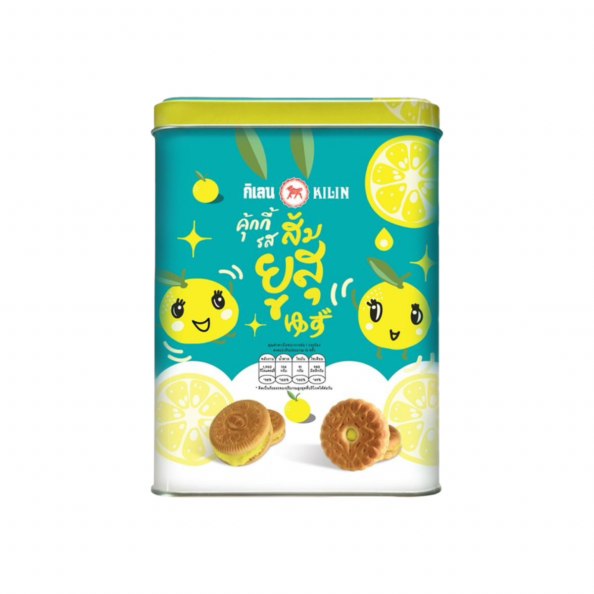 KILIN Kekse mit Yuzu-Orangencremefüllung (คุกกี้รสส้มยูสุ กิเลน) 400g