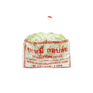 KOBCHAI NOODLE Frische grüne Eiernudeln (บะหมี่หยก กอบชัย) 500g - Ohayo Asia Shop