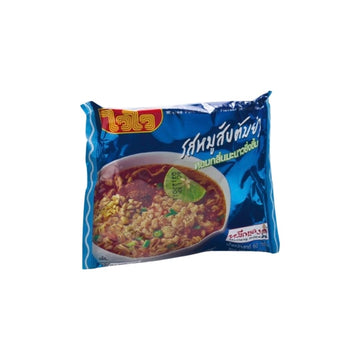 WAIWAI Instantnudeln mit Schweinehackfleisch-Tom-Yum-Geschmack (รสหมูสับต้มยำ ไวไว) 60g - Ohayo Asia Shop