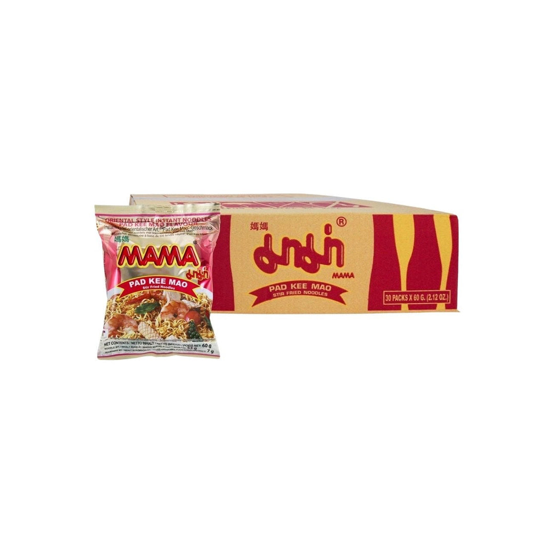 MAMA Instantnudeln Gebratene Kee-Mao-Geschmack (รสผัดขี้เมาแห้ง มาม่า) 30x60g - Ohayo Asia Shop