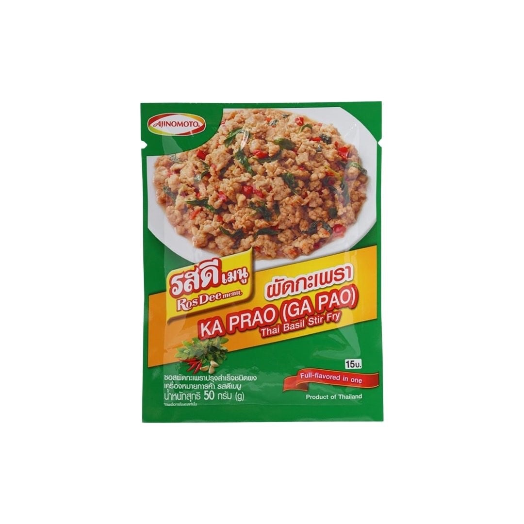 ROSDEE MENU Pad-Krapow-Würzpulver (ผัดกะเพรา รสดีเมนู) 50g