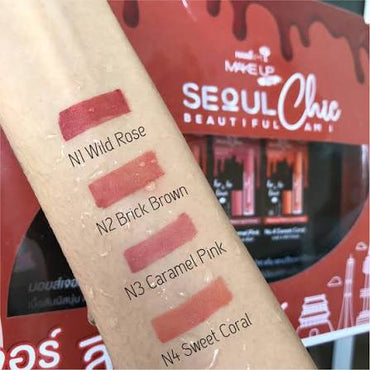 NAMI Seoul Chic Moisture Matte Lip & Cheek - No.3 Caramel Pink (โซลชิค ลิปซอง นามิ) 2g