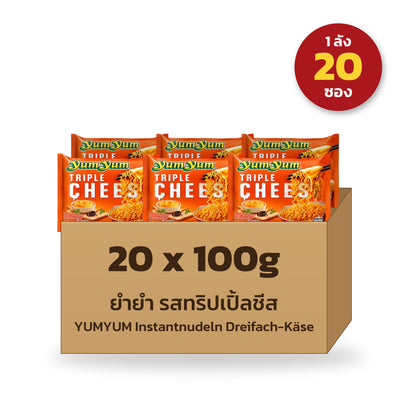 YUMYUM Instantnudeln Dreifach-Käse 20x100g Karton
