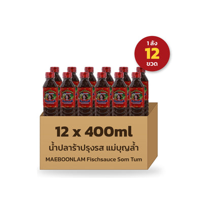 MAEBOONLAM Fischsauce Som Tum 12x400ml Karton