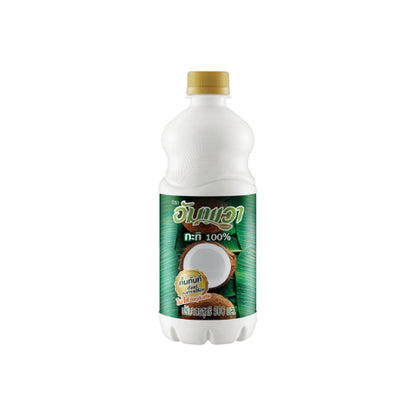 AMPAWA Premium Kokosmilch 500ml – weiße PET-Flasche mit grünem Etikett und goldenem Deckel - Ohayo Asia Shop