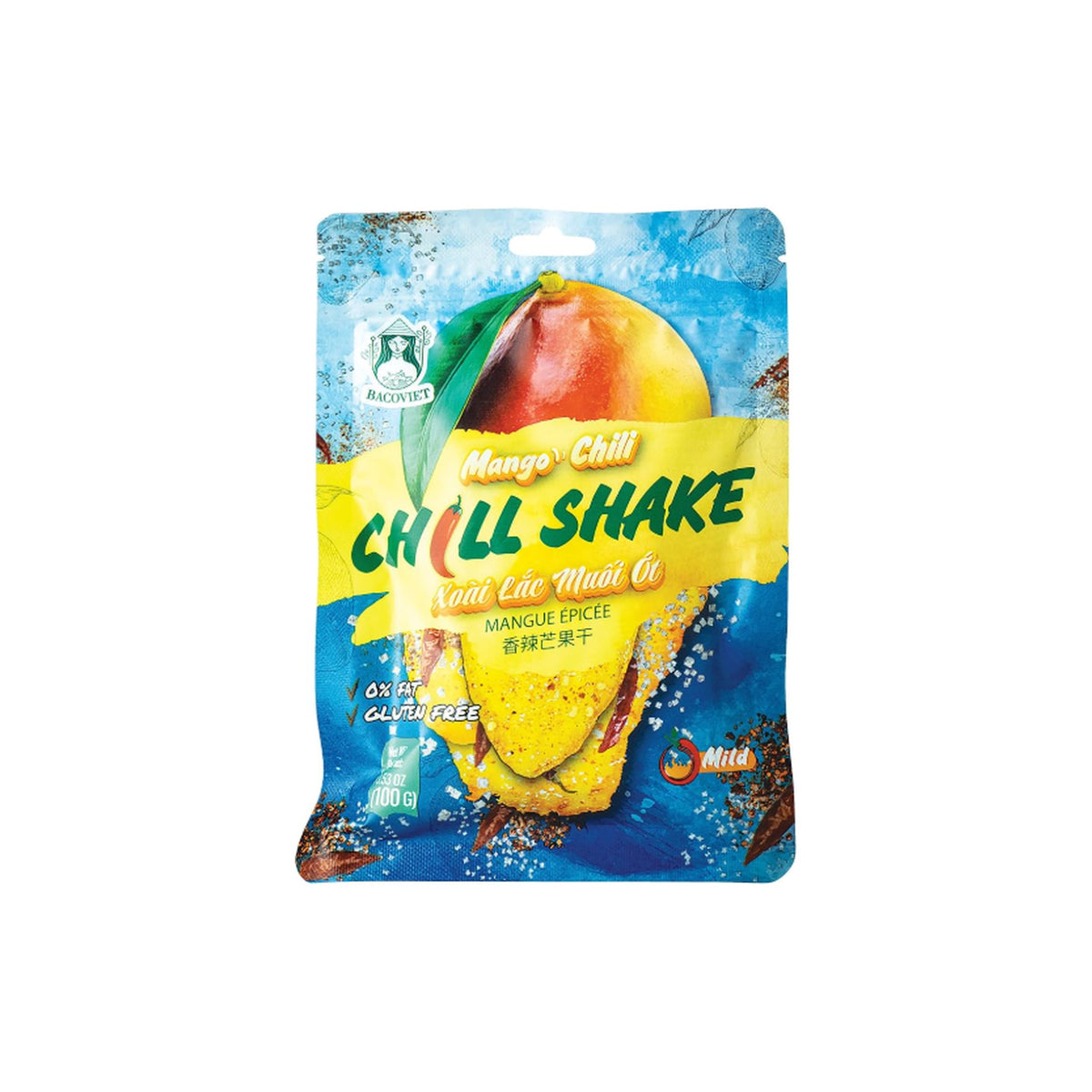 BACOVIET Chill Shake getrocknete Mango mit Chili 100g Beutel