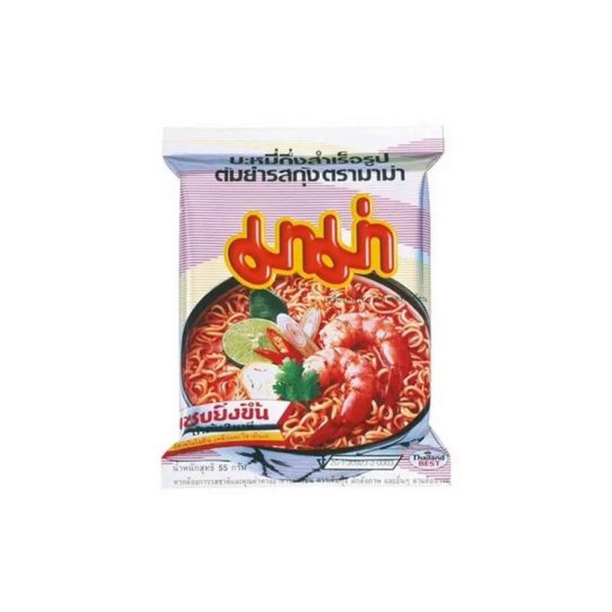 MAMA Instantnudeln Tom Yum Garnelen Silver Thai-Version 55g Packung
