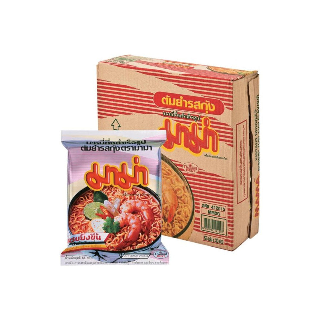 MAMA Instantnudeln Tom Yum Garnelen Silver Thai-Version 30x55g