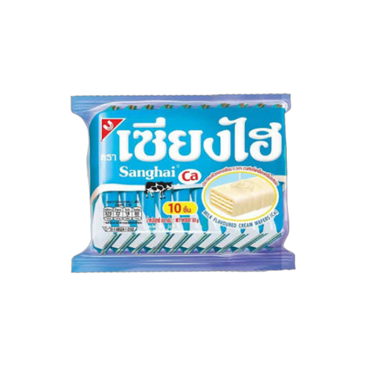 Sanghai Milchcreme-Waffeln 12x6g Packung