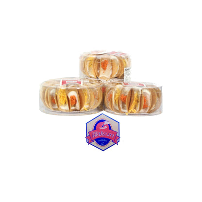 SIRIPRAPA Knusprige Thai-Crêpes Khanom Buang 80g Mix süß & salzig in runder Dose