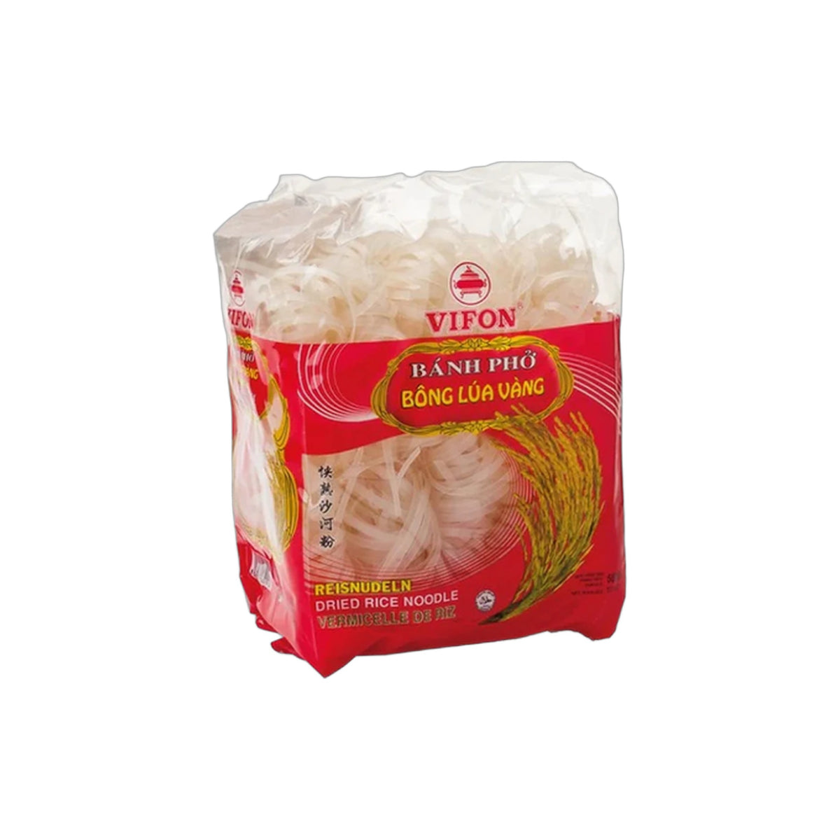 VIFON Getrocknete Reisnudeln 3mm (เส้นก๋วยเตี๋ยวอบแห้ง วีฟอน) 500g - Ohayo Asia Shop