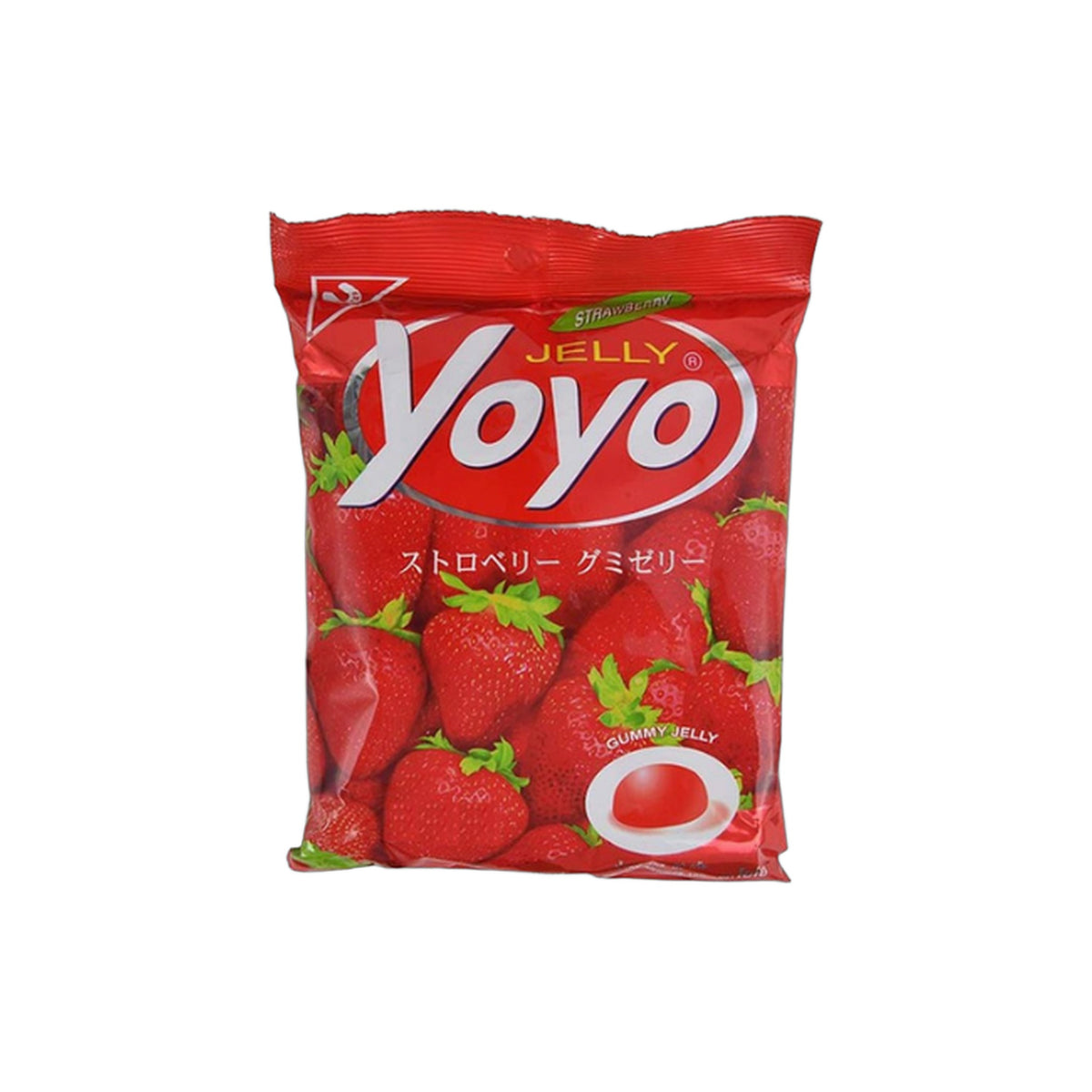 YOYO Fruchtgummi Erdbeere 80g Packung